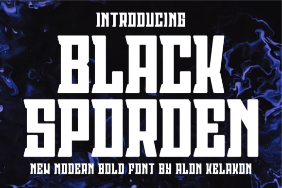 Black Sporden: A Powerful Display Typeface for Bold Branding