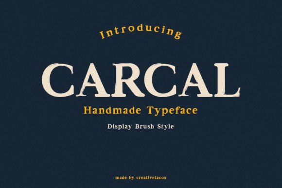 Carcal Brush: The Playful Display Font for Modern Web Design