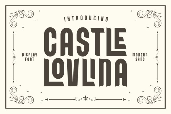 Castle Lovlina: A Vintage Display Font for Elegant Web Design