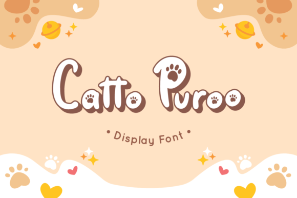Catto Puroo: A Playful Display Font for Modern Branding
