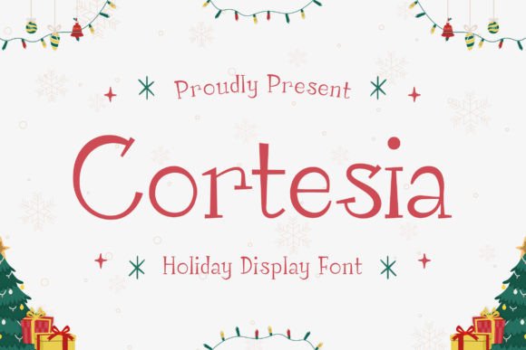 Cortesia: The Elegant Holiday Display Font for Makers