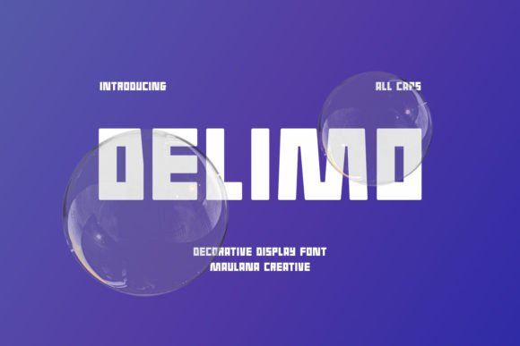 Delimo: A Modern Bold Display Font for Editorial Design