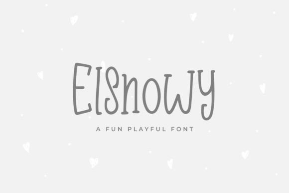Elsnowy: A Fresh Display Font for Editorial Design