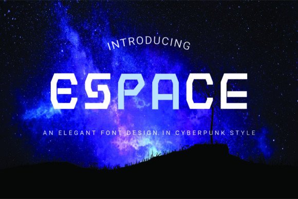 Espace: The Futuristic Display Font for Digital Campaigns