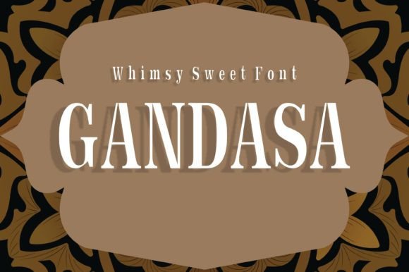Gandasa: A Premium Display Font for Modern Branding