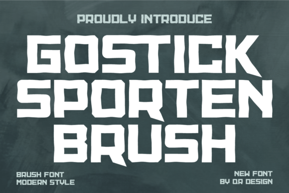 Gostick Sporten Brush: The Bold Typeface for Strong Brand Identity