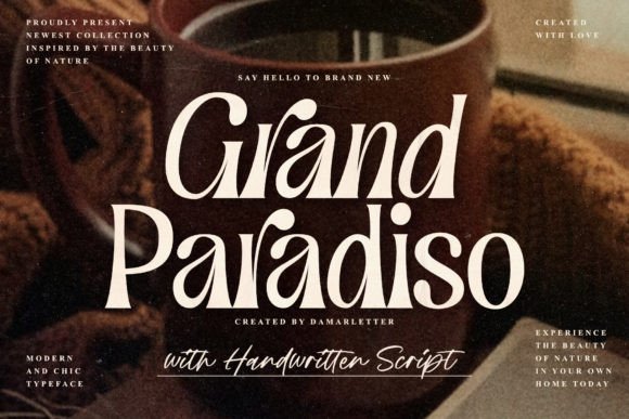 Grand Paradiso Duo: The Premium Display Typeface for Sophisticated Campaigns