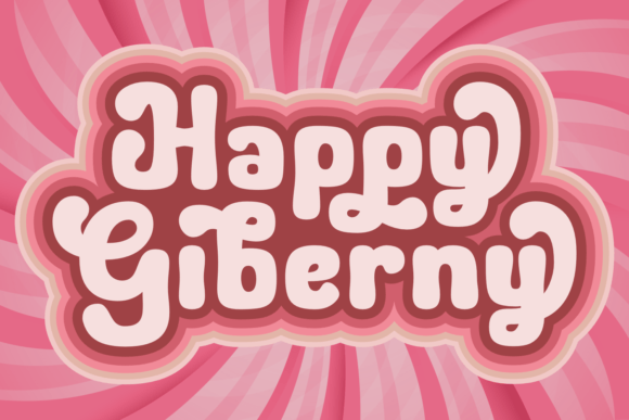 Happy Giberny: A Retro Display Typeface for Modern Editorial Design