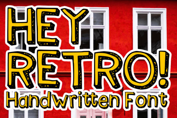 Hey Retro: The Ultimate 90s Display Font for Viral Campaigns