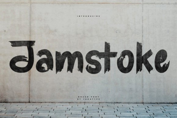 Jamstoke: The Fresh Brush Display Font for Handmade Creators