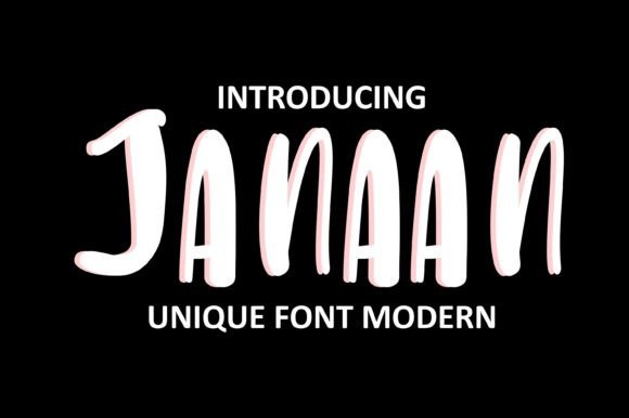 Janaan: A Premium Display Typeface for Modern Editorial Design