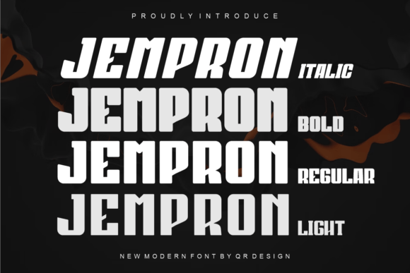 Jempron: A Bold Display Font for Handmade Branding