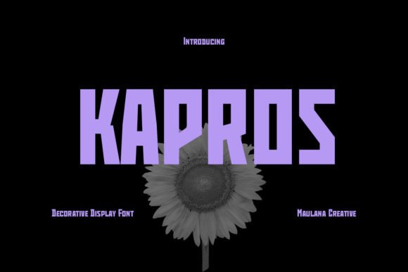 Kapros: The Futuristic Display Font for Modern Editorial Design