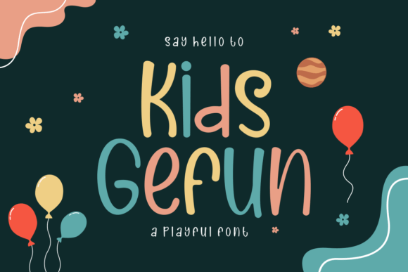 Kids Gefun: The Bold Display Font for Handmade Branding