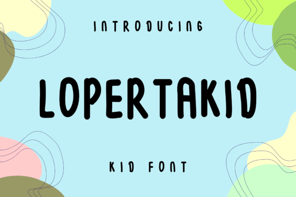 Lopertakid: The Cool Display Font for Standout Branding