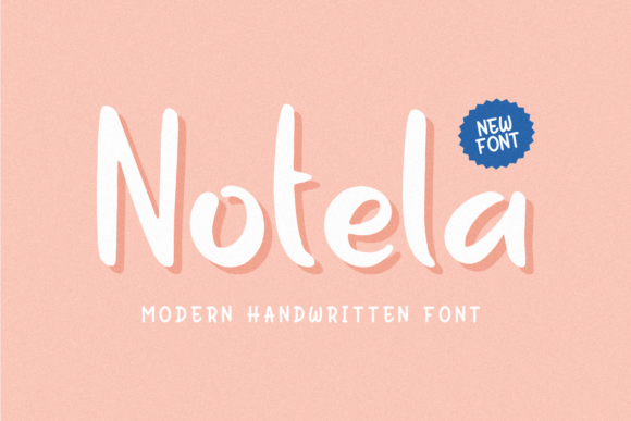 Notela: A Delicate Handwritten Display Font for Editorial Design