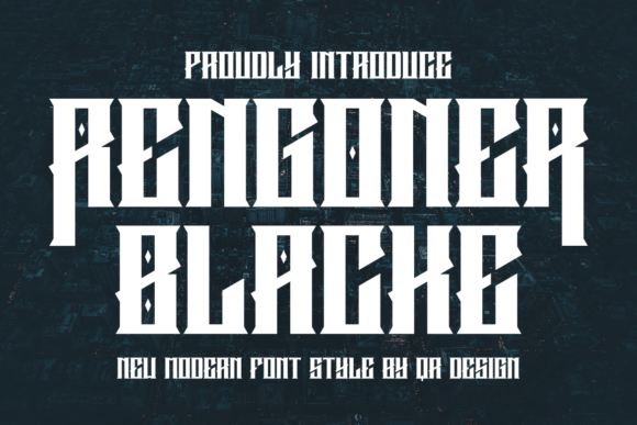 Rengoner Blacke: A Bold Display Typeface for Modern Branding