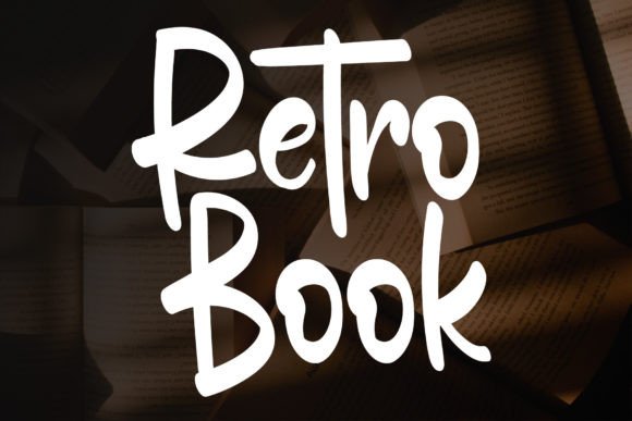 Retro Book: A Handwritten Display Font for Editorial Design