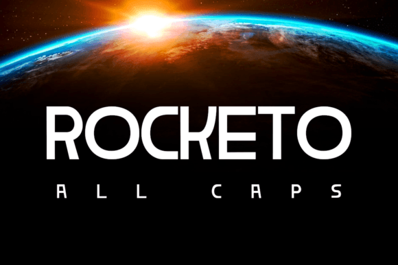 Rocketo: A Retro Space Display Font for Modern Web Design