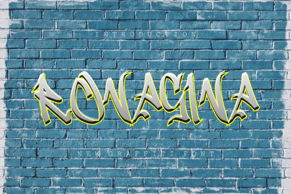 Ronagina: The Graffiti Display Font for Trendy Brand Identity