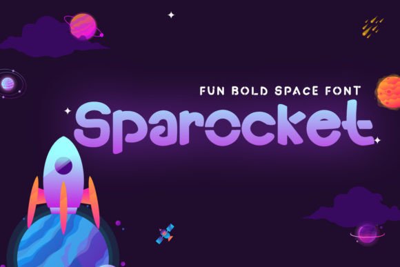 Sparocket: The Space-Themed Display Font for Bold Branding