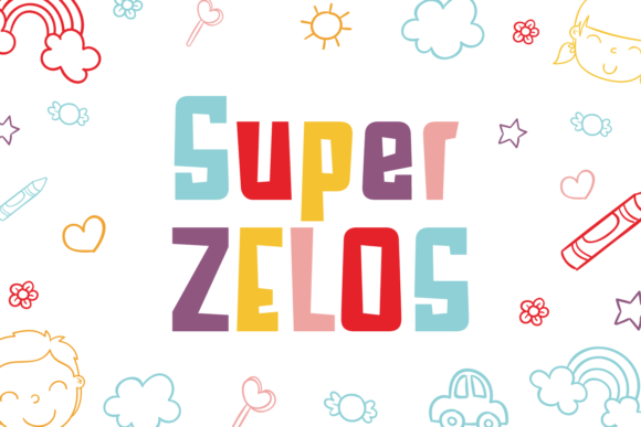 Super Zelos: The Playful Display Font for Memorable Branding
