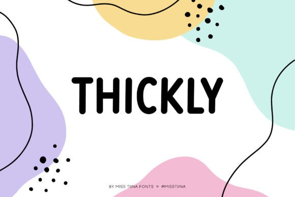Thickly: The Perfect Handwritten Display Font for Editorial Design