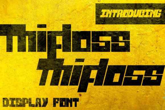 Thifloss: A Bold Display Typeface for Modern Editorial Design